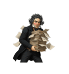 ベートーベン 作曲 バロック 音楽（個別スタンプ：8）