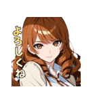 キレイなお姉さん、働きます♡（個別スタンプ：4）