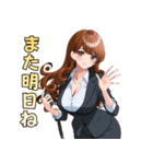 キレイなお姉さん、働きます♡（個別スタンプ：13）