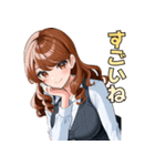 キレイなお姉さん、働きます♡（個別スタンプ：14）