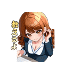 キレイなお姉さん、働きます♡（個別スタンプ：15）