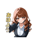 キレイなお姉さん、働きます♡（個別スタンプ：19）