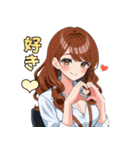 キレイなお姉さん、働きます♡（個別スタンプ：21）