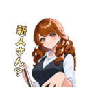 キレイなお姉さん、働きます♡（個別スタンプ：26）