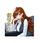 キレイなお姉さん、働きます♡（個別スタンプ：31）