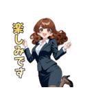 キレイなお姉さん、働きます♡（個別スタンプ：38）