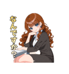 キレイなお姉さん、働きます♡（個別スタンプ：40）