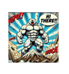 しろくまインパクト（個別スタンプ：16）