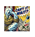 しろくまインパクト（個別スタンプ：37）