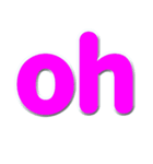 アルファベット小文字の桃色スタンプ N（個別スタンプ：32）