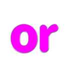 アルファベット小文字の桃色スタンプ N（個別スタンプ：34）