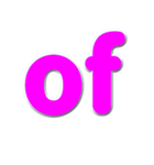 アルファベット小文字の桃色スタンプ N（個別スタンプ：35）