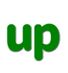 アルファベット小文字の緑色スタンプN（個別スタンプ：30）