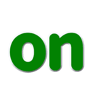 アルファベット小文字の緑色スタンプN（個別スタンプ：31）