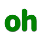 アルファベット小文字の緑色スタンプN（個別スタンプ：32）