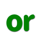 アルファベット小文字の緑色スタンプN（個別スタンプ：34）