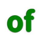 アルファベット小文字の緑色スタンプN（個別スタンプ：35）