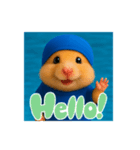 ハムさん水泳はじめました（個別スタンプ：6）