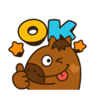 うまうまの♡カラフルあいづち（個別スタンプ：1）