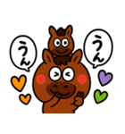 うまうまの♡カラフルあいづち（個別スタンプ：4）