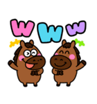うまうまの♡カラフルあいづち（個別スタンプ：9）