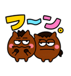 うまうまの♡カラフルあいづち（個別スタンプ：18）