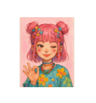 原宿ポップな強め女子の毎日使えるスタンプ（個別スタンプ：2）