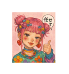 原宿ポップな強め女子の毎日使えるスタンプ（個別スタンプ：6）