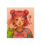 原宿ポップな強め女子の毎日使えるスタンプ（個別スタンプ：11）