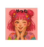 原宿ポップな強め女子の毎日使えるスタンプ（個別スタンプ：13）