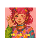 原宿ポップな強め女子の毎日使えるスタンプ（個別スタンプ：14）