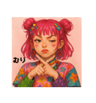 原宿ポップな強め女子の毎日使えるスタンプ（個別スタンプ：20）