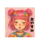 原宿ポップな強め女子の毎日使えるスタンプ（個別スタンプ：24）