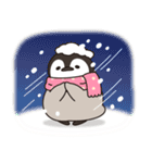 とびだす ほのぼの子ペンギン年賀＆年末年始（個別スタンプ：21）