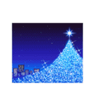 動く！クリスマスの背景【アレンジ用】（個別スタンプ：2）