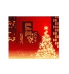 動く！クリスマスの背景【アレンジ用】（個別スタンプ：3）