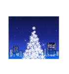 動く！クリスマスの背景【アレンジ用】（個別スタンプ：4）