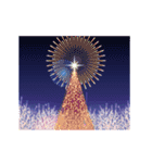 動く！クリスマスの背景【アレンジ用】（個別スタンプ：5）