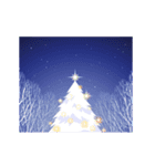 動く！クリスマスの背景【アレンジ用】（個別スタンプ：7）