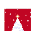 動く！クリスマスの背景【アレンジ用】（個別スタンプ：8）