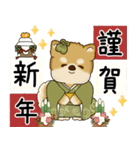 飛び出す柴犬さん 2026 「新年」（個別スタンプ：4）