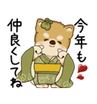 飛び出す柴犬さん 2026 「新年」（個別スタンプ：11）