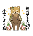 飛び出す柴犬さん 2026 「新年」（個別スタンプ：15）