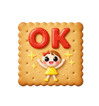 Smile！日常に使えるスタンプ☆ビスケット☆（個別スタンプ：15）