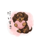 いつでも使える♡ダックスの日常（個別スタンプ：9）