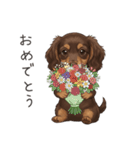 いつでも使える♡ダックスの日常（個別スタンプ：21）