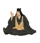 上杉 謙信 戦国 時代 古典 武士 刀（個別スタンプ：16）