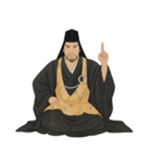 上杉 謙信 戦国 時代 古典 武士 刀（個別スタンプ：24）