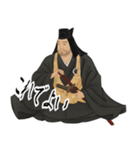 上杉 謙信 戦国 時代 古典 武士 刀 (小)（個別スタンプ：1）