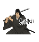 上杉 謙信 戦国 時代 古典 武士 刀 (小)（個別スタンプ：14）